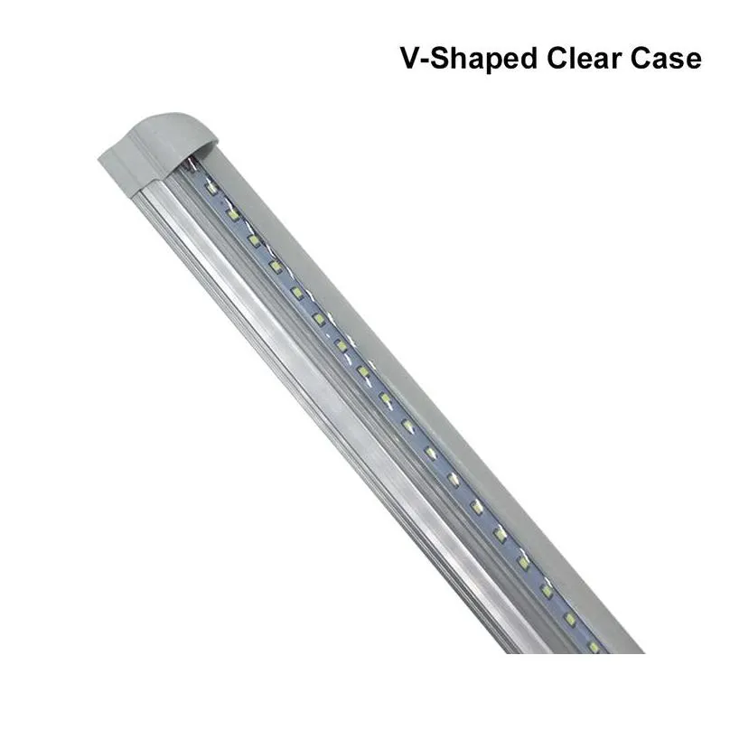 vshaped 2ft 3ft 4ft 5ft 6ft 8ft cooler door led tubes t8 integrated led tubes double sides led lights 85265v