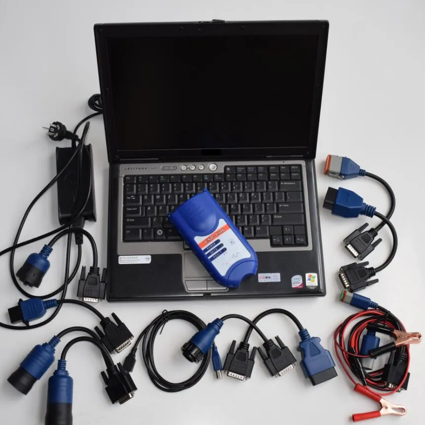 Truck Diagnostic Scanner Tool 125032 USB Link تشخيص شاق للخدمة الناعمة مع جميع المثبتات في الكمبيوتر المحمول D630 مجموعة كاملة