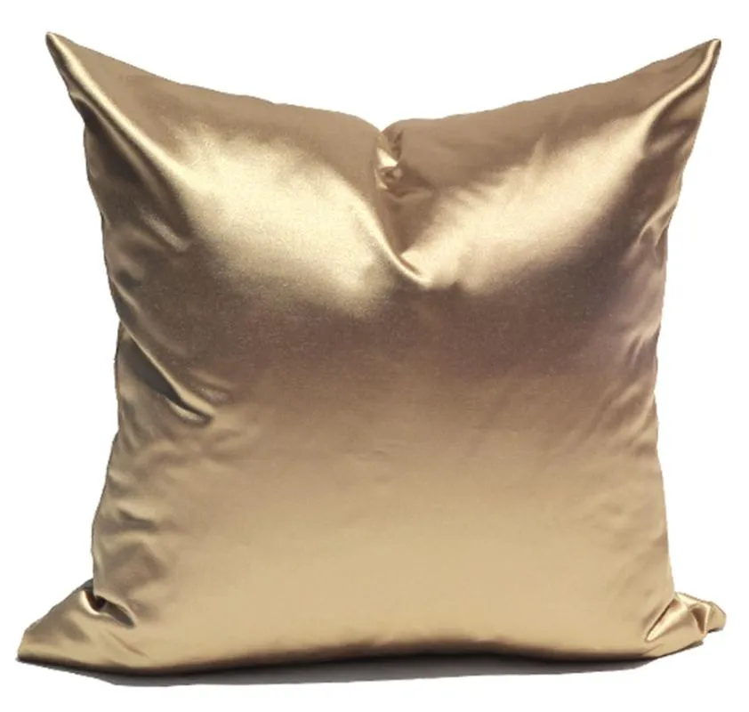 Cushion/Decorative Pillow Fashion Pure Yellow Gold Brown Decorative Throw Pillow/almofadas Case 45 50 40x60 55 60,cute Solid Cushion Cover H