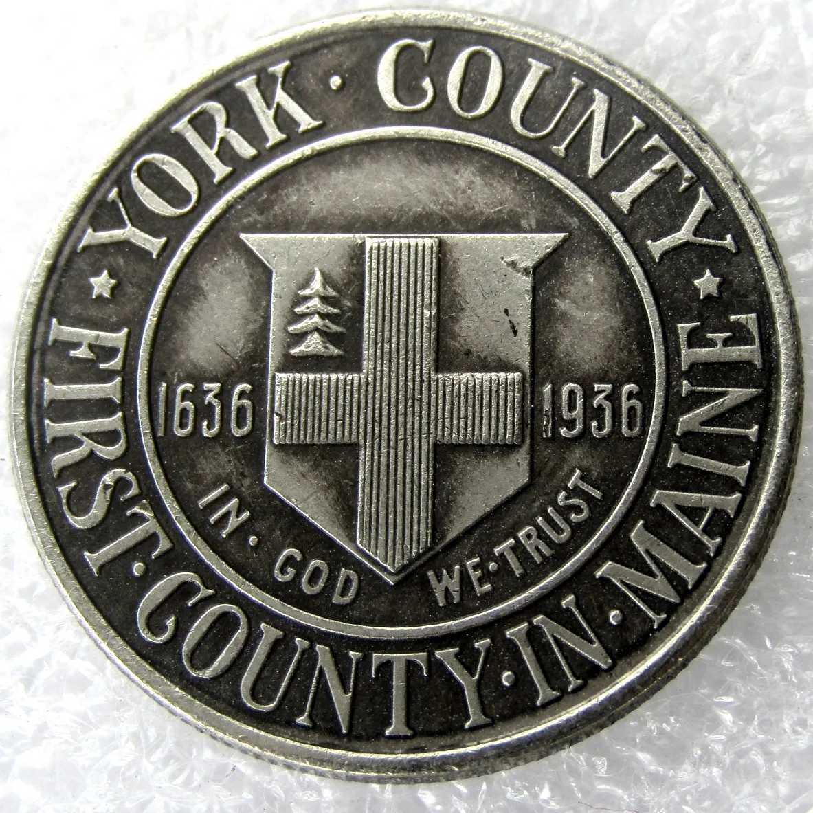 الولايات المتحدة الأمريكية 1936 Mint York County Maine التذكارية نصف الدولار نسخة COIN COIN Metal Dies مصنع المصنع سعر المصنع