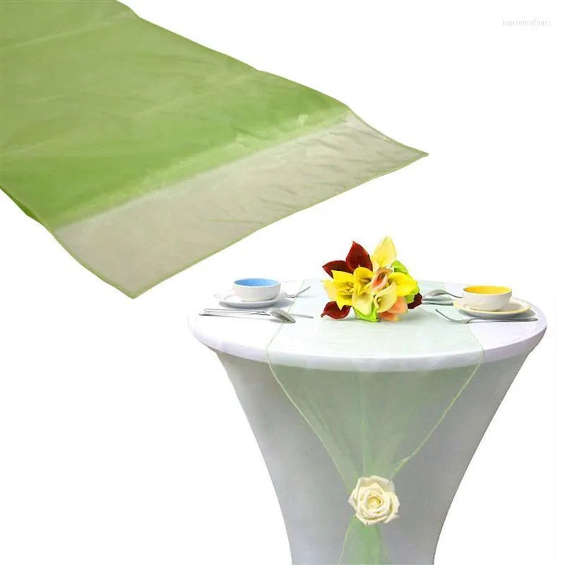 Couvre-chaises pure Organza gaze nappe fête mariage approvisionnement coureur bricolage décor romantique couverture élégante