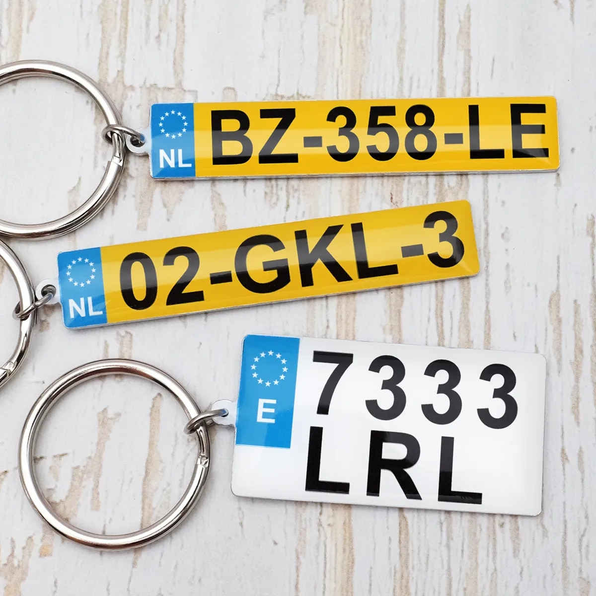 Auto Nummernschild Schlüsselanhänger, Custom Nummernschild