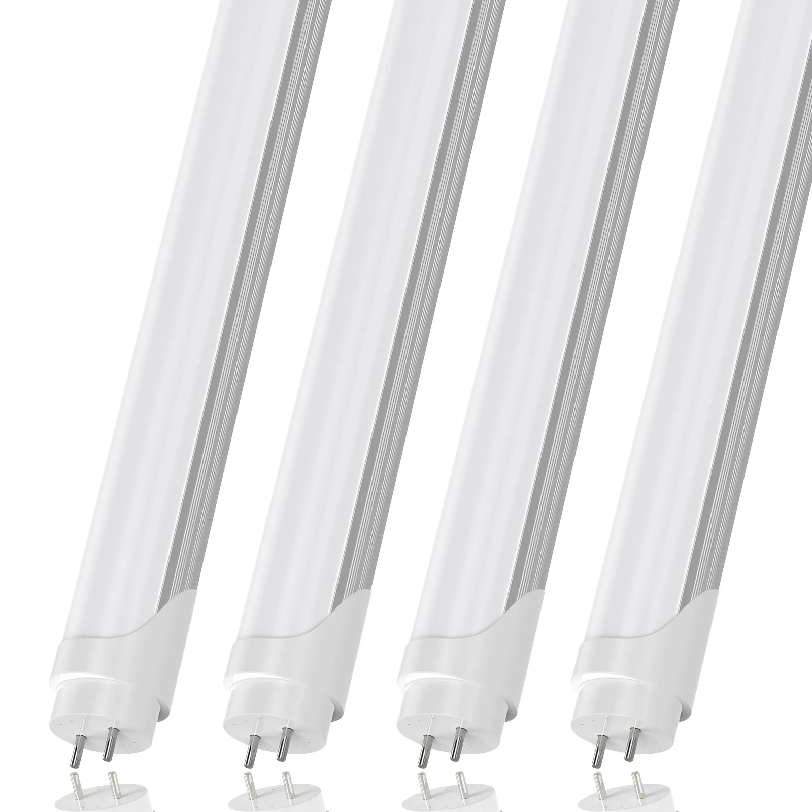 Lâmpadas LED jesledt8 g13 4 pés 22W 5000k Luzes de tubo branco frio de 4 pés de 4 pés de tampa fosca de lâmpada fluorescente Bypass de tampa dupla de extremidade dupla