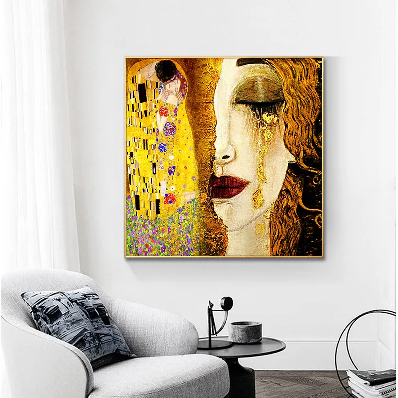 Poster 50x70 cm, Gustav Klimt , The kiss