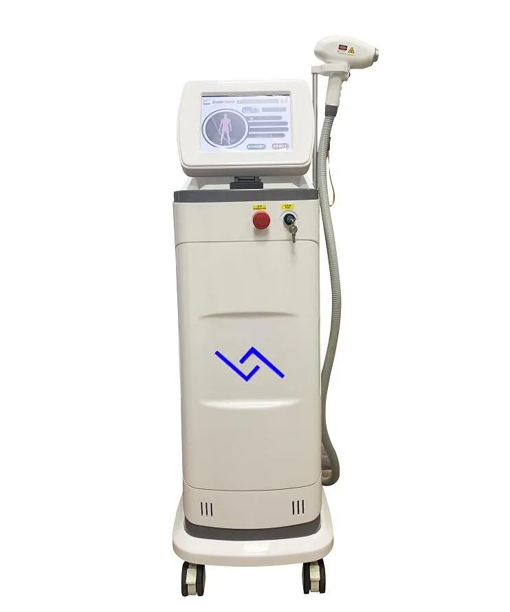 3 comprimento de onda permanente de 808nm Diodo a laser Máquina de remoção de cabelo Fast Effect Indolless com forte traje de resfriamento para todos os tipos de pele