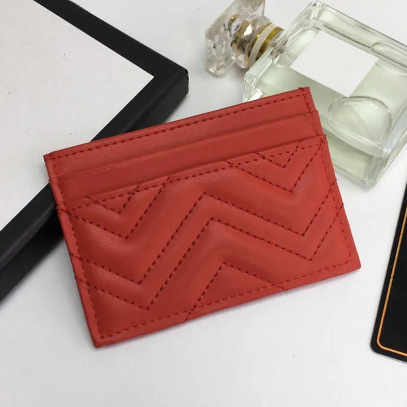 Card Designer Holder Womens Cards Holders Black Lambskin Mini Wallets Coin purse Leather Bag Handbags Tiger Snake Long wallet for Men top q