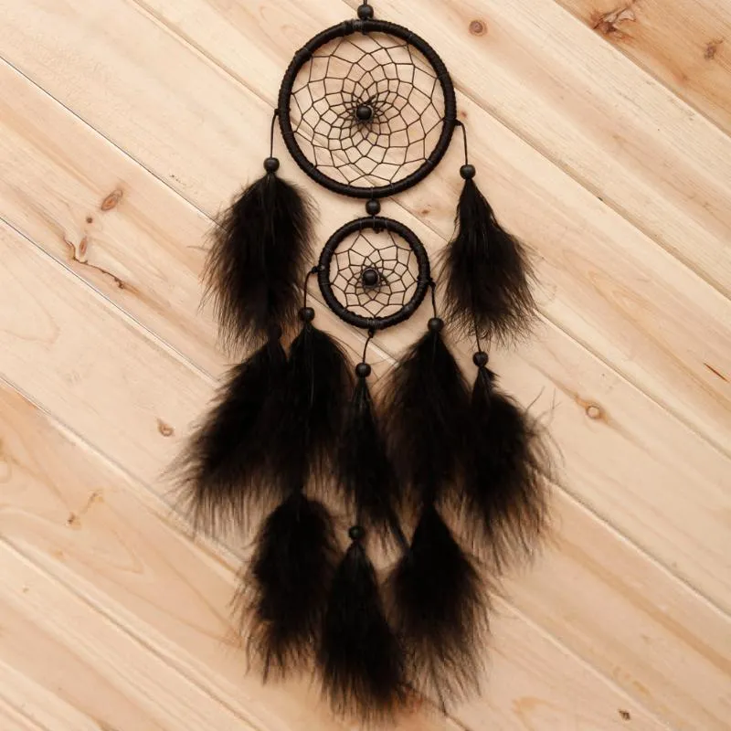 Decorative Figurines Objects & Handmade Dream Catcher Material Kit Feather Pendant Decoration Ornament Gifts Car Wall HangingDecorative