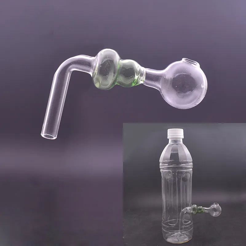 Bend Glass Oil Burner Pipe Clear High Quality Hand Smoking Water Pipes Transparent Great Tube Oil Nail Tips for Glass Bong
