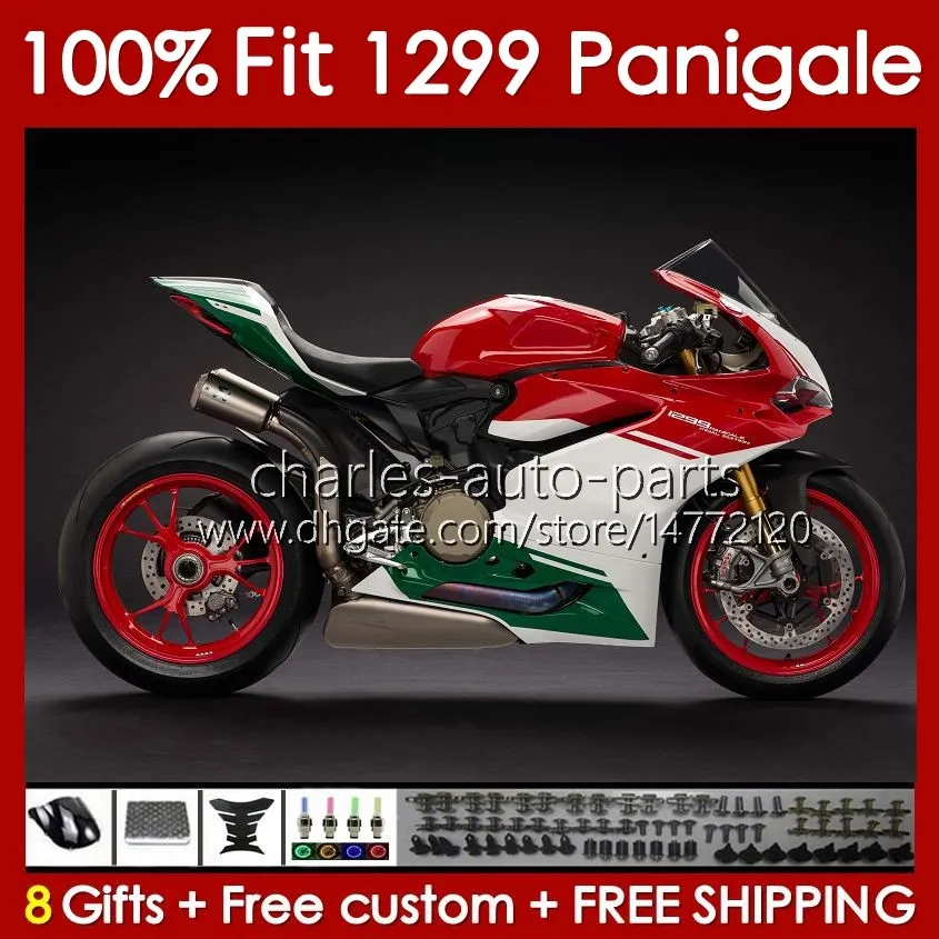 Wtryskowe korpus formy do Ducati Panigale 959R 1299R 959S 1299S 2015-2018 Bodywork 140NO.126 959 1299 S R 2015 2016 2017 959-1299 15 16 17 18 OEM WAWKI