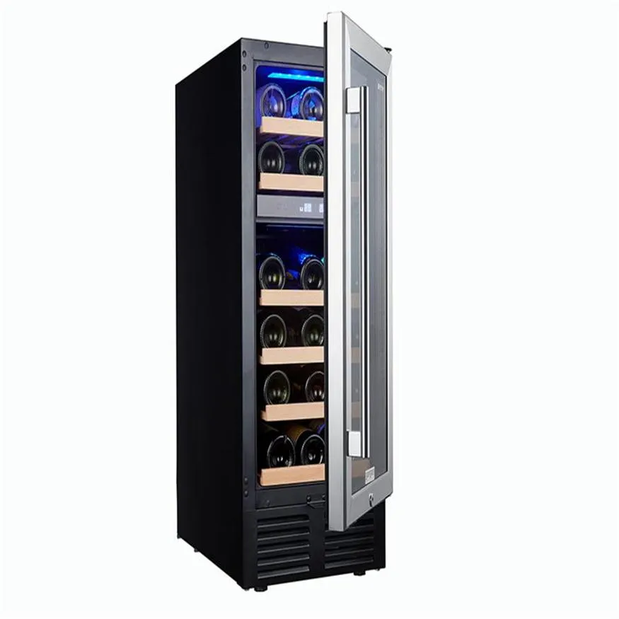 SOTOLA 15 Inch Wine Cooler Refrigerators 28 Bottle Fast Cooling Low