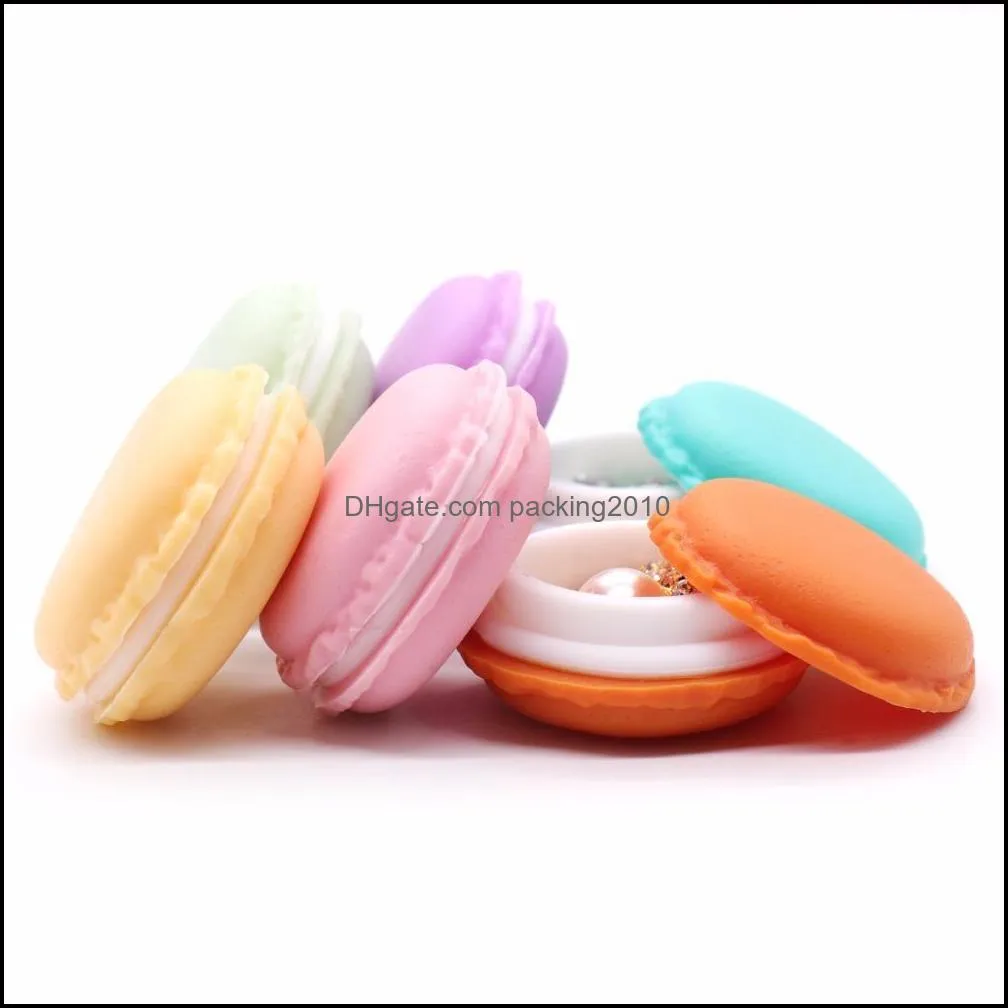 portable candy color Mini Macarons gift package box Portable storage box for Small items lovely jewelry package case