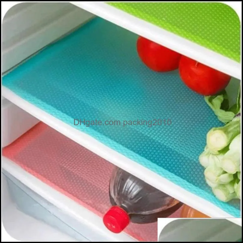 Sile Fashion koelkastkussentjes Antibacteri￫le anti-foing meeldauw vochtvrije kussen waterdichte tafelmatten 30 cm*44 cm druppel levering 2021 decora