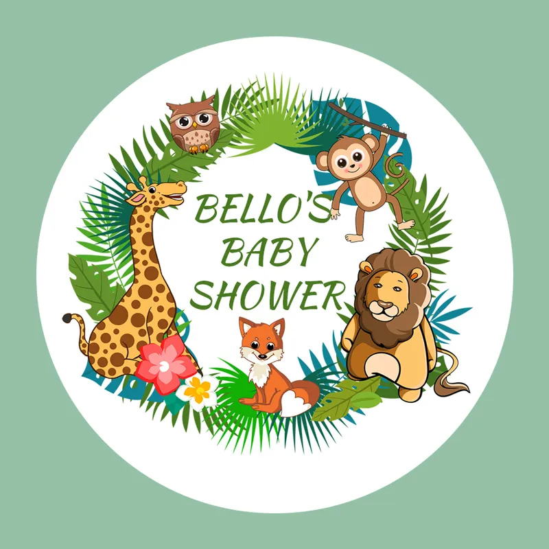 Étiquettes Autocollantes Bouteille D'eau Thème Safari - 30 Feuilles, Motifs Animaux, Fête Anniversaire Décorations Bouteille Fête Animaux