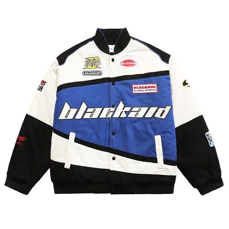 Streetwear Brief Drucken Motorrad Jacke Männer Chaquetas Hombre Hip Hop Vintage Baumwolle Paare Frühling Baseball Unisex Mantel 220718