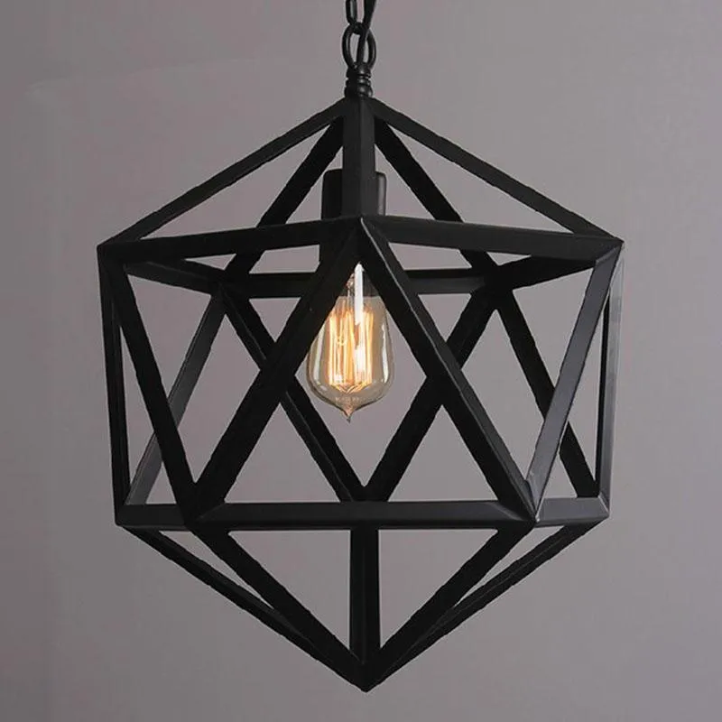 Pendant Lamps Loft RH Industrial Warehouse Lights American Country Vintage Lighting For Home Decoration BlackPendant