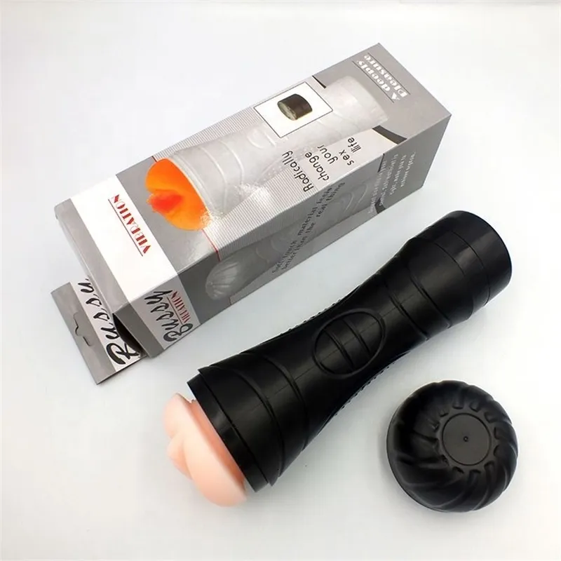 Sex toy masseur y vibrateur vagin artificiel poupée Silicone caoutchouc chatte pénis jouet agrandisseur huile élargissement Spray femmes adultes jouets pour hommes