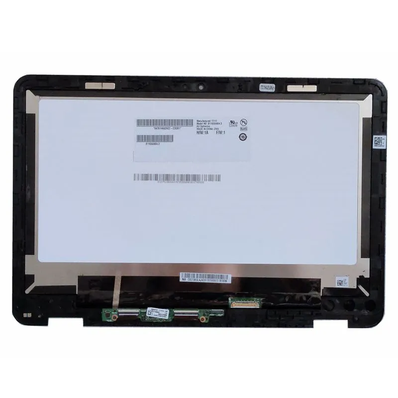 11.6 ''LCD 터치 스크린 디지타이저 어셈블리 B116XAN04.3 프레임 베젤이있는 ASUS TP203N TP203 용 EDP