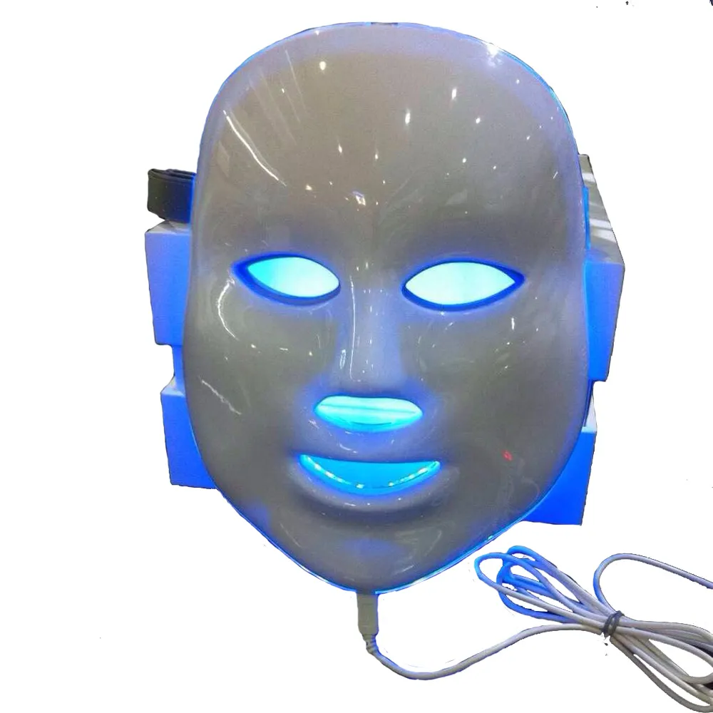 Kleurrijke PDT LED foton lichttherapie gezicht huidverzorging schoonheidsmasker aanpassen herbruikbaar gezicht draadloos n schoonheid facemask schild thuis gebruik