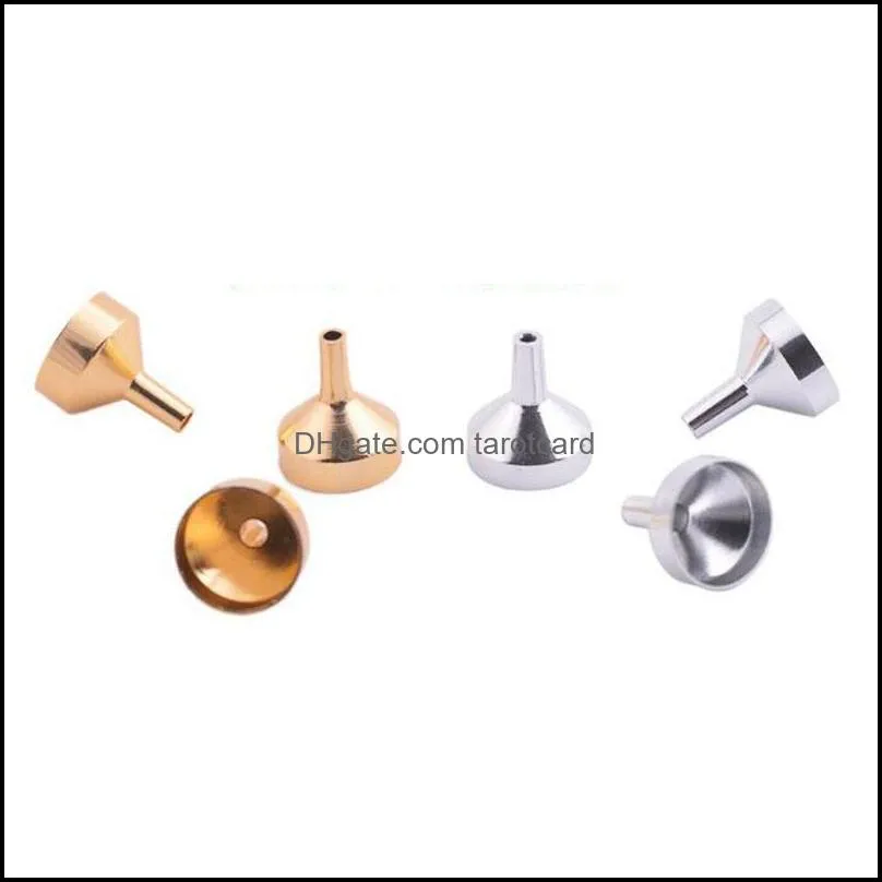 Metal Small Aluminum Mini Funnel For Perfume Transfer Diffuser Bottle Mini Liquid Oil Filling Lab QW7003