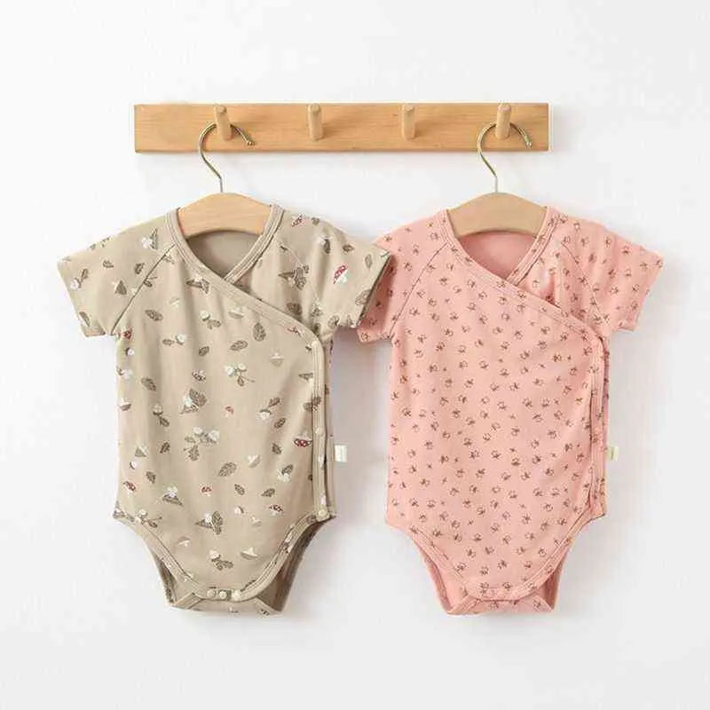 Été bébé filles vêtements nouveau-né combinaison 3M-36M infantile filles barboteuses coton rétro doux enfants barboteuse Roupas de Bebe G220510