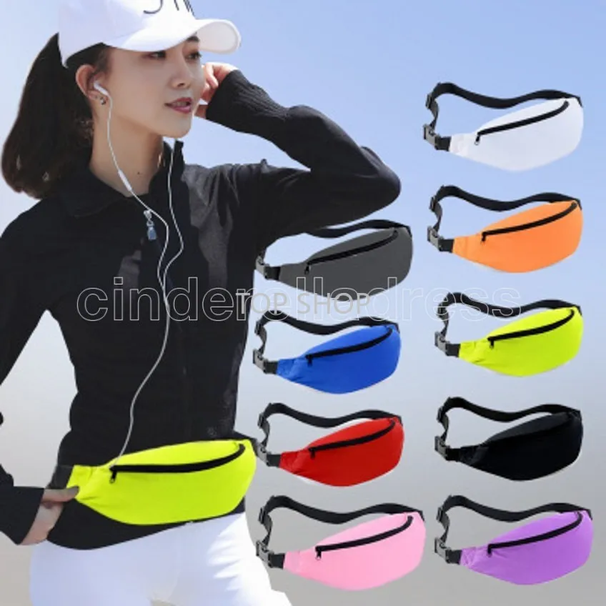 10 Kolory Outdoor Fanny Pack Oxford Tkanina Torba Sporta Biegowa Pack Moda Fitness Torba Talii Torba Monety Torebka Fast 2022