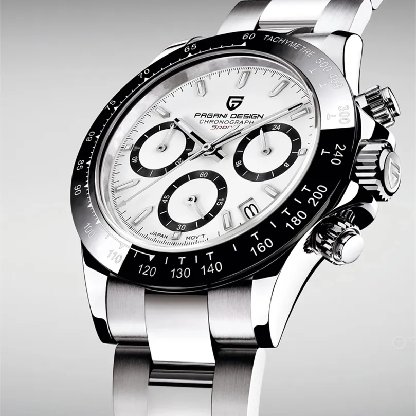 PAGANI DESIGN Herrenuhren Quarz Businessuhr Herrenuhren Top-Marke Luxusuhr Herren Chronograph VK63 Reloj Hombre 220530