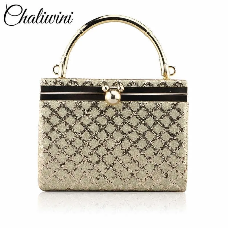 Fashion Sequined Bucket Clutch Womens Evening Bags Bling Day Clutches Gold Wedding Female Handbag Banket Bag Y201224