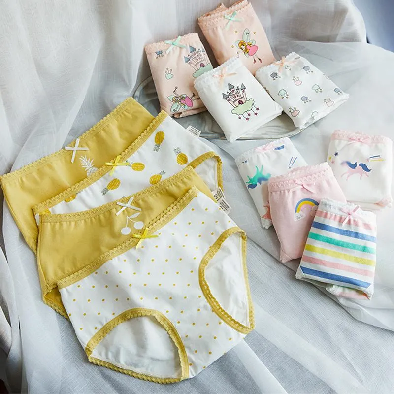 Girls Patterned Cotton Underwear Set With Lace Detailing Toddler Shorts And  Seamless Briefs For Kids From Wuhuamaa, $16.96