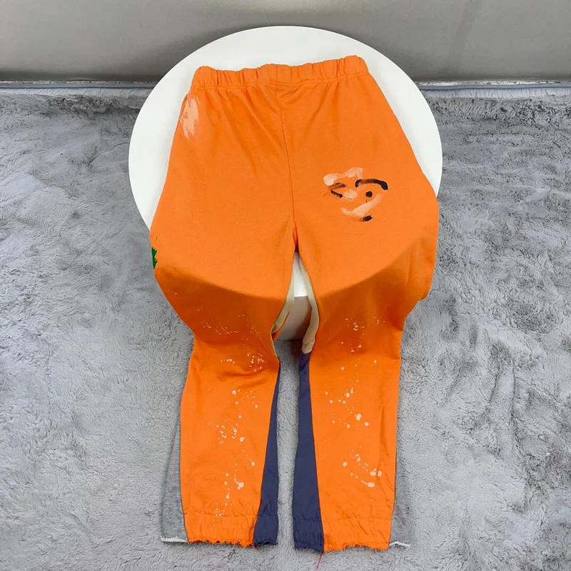 Bright Orange Casual Sweatpant, Pants