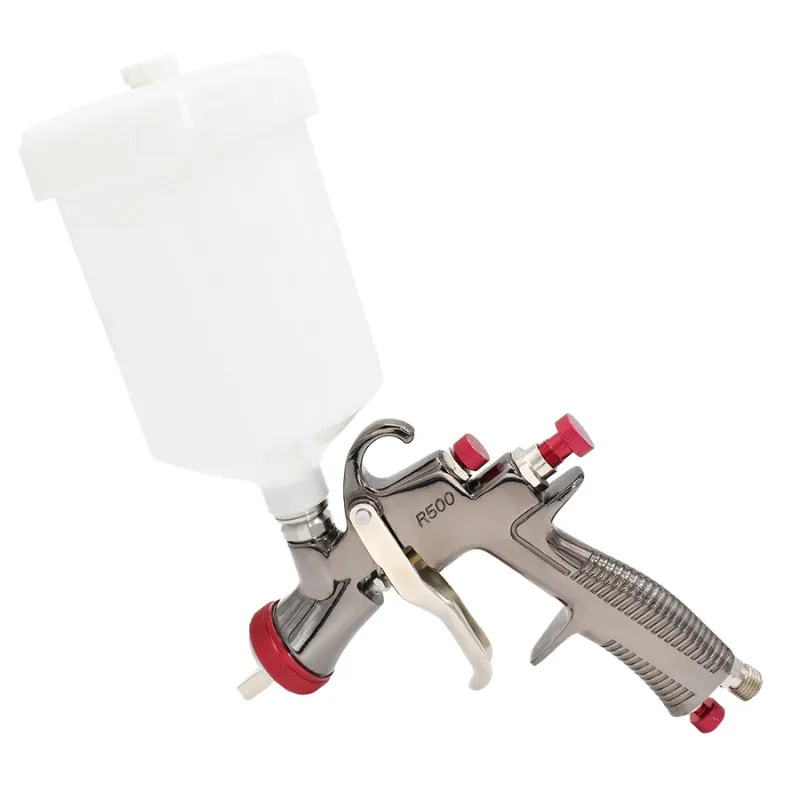 LVLP Spuitpistool R500 auto zwaartekracht Feed Paint Gun 1.3/1.5/1.7/2.0mm nozzle Spuit air verf gereedschap voor thuis spuitpistool voor auto's 220704