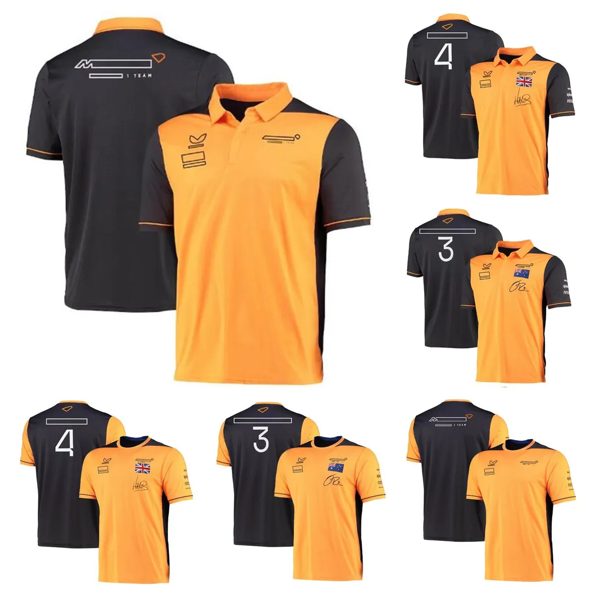 F1 Formula 1 racing polo suit summer new short-sleeved shirt with the same customization