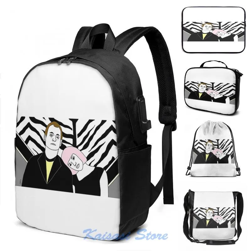 Mochila Estampado Gr fico Divertido Lost In Translation Carga USB