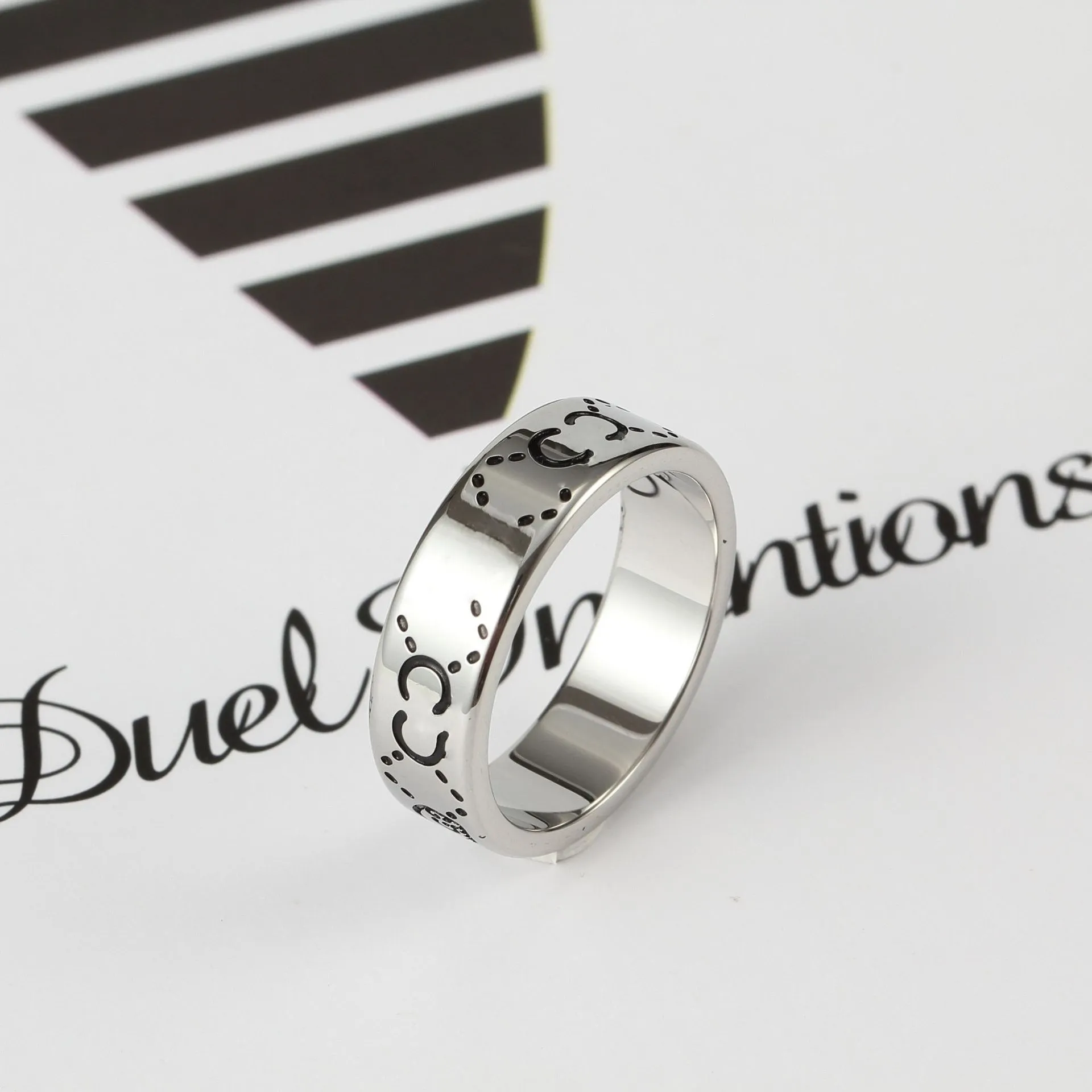 Modedesigner-Ring, goldene Buchstaben-Bandringe, Bague für Damen, Party, Hochzeit, Liebhaber, Geschenk, Verlobungsschmuck, Mix-Stile