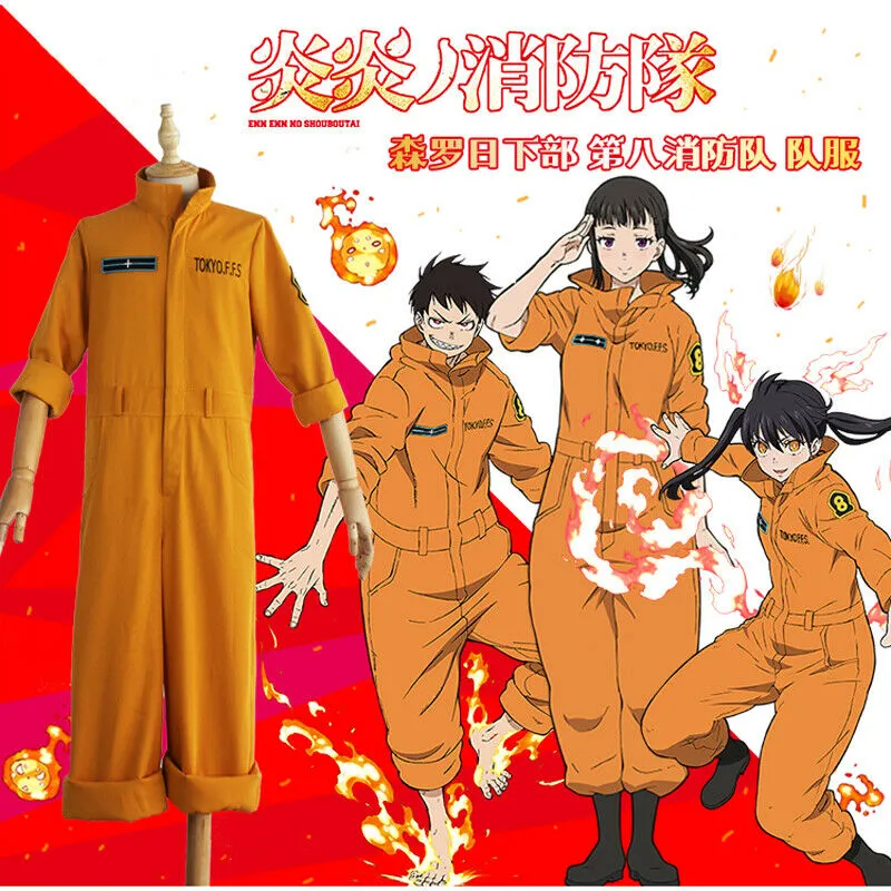 Anime Fire Force Cosplay Traje para Mulheres, Maki Oze, Uniforme de Fogo,  Casaco, Calças, Colete, Luvas, Bolsa, Dia das Bruxas, Fato de Carnaval -  AliExpress