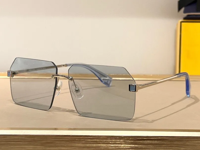 نظارة شمسية للرجال نساء الصيف 524A نمط مضاد للفرقة الرجعية صفيحة النظارات بدون إطار.