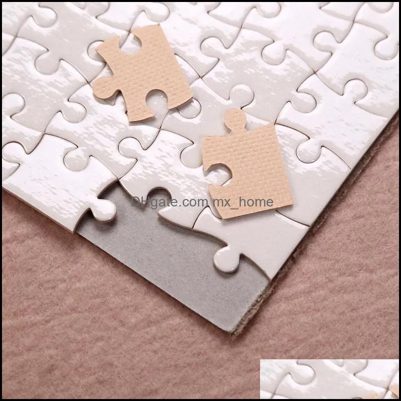 a5 size diy sublimation puzzles blank puzzle jigsaw 80pcs heat printing transfer local return gift