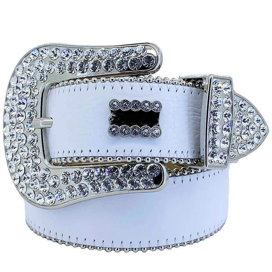 2022 Designer belt for men women Rhinestone belts with full multicolour shiny diamond rhinestones