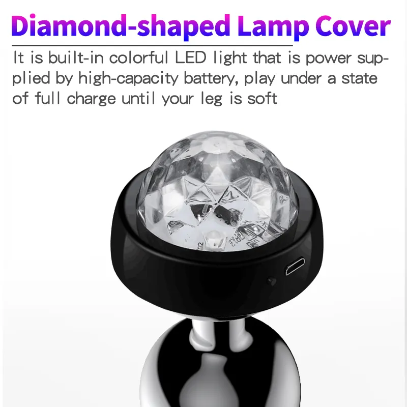 Voice-Controlled LED Butt plug power with Luminous... Voice-Controlled LED Butt plug power with Luminous...