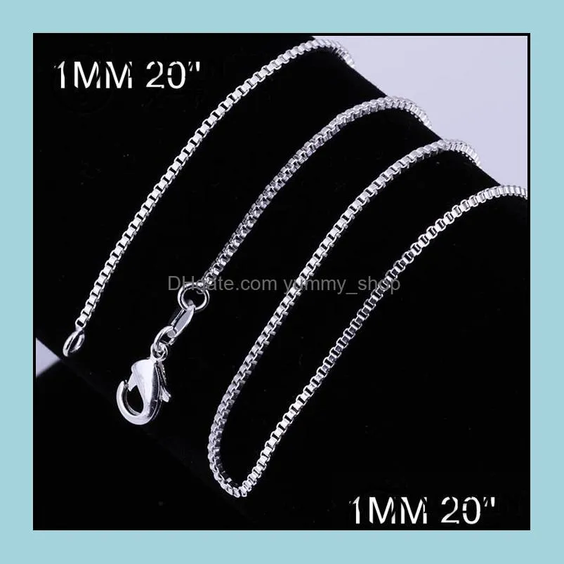 925 Sterling Silver plated Necklace Chain 16