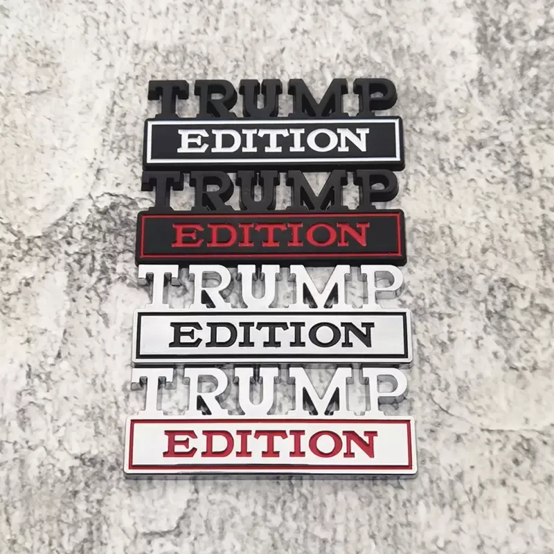 Sublimatie Partij Decoratie 1pc Trump Edition Car Sticker voor Auto Truck 3D Badge Emblem Decal Auto Accessoires 8x3cm