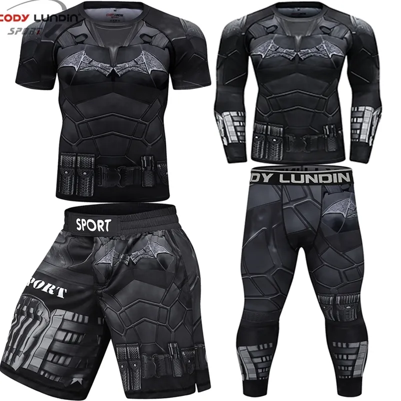 MMA Rashguard T Shirts Pants Rash Guard Shorts BJJ Tracksuit Boxing