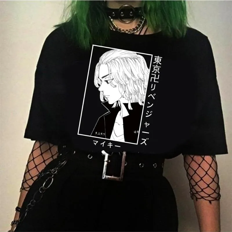 メンズTシャツアニメ東京復習Tシャツマンジロサノプリント半袖Tシャツトップ