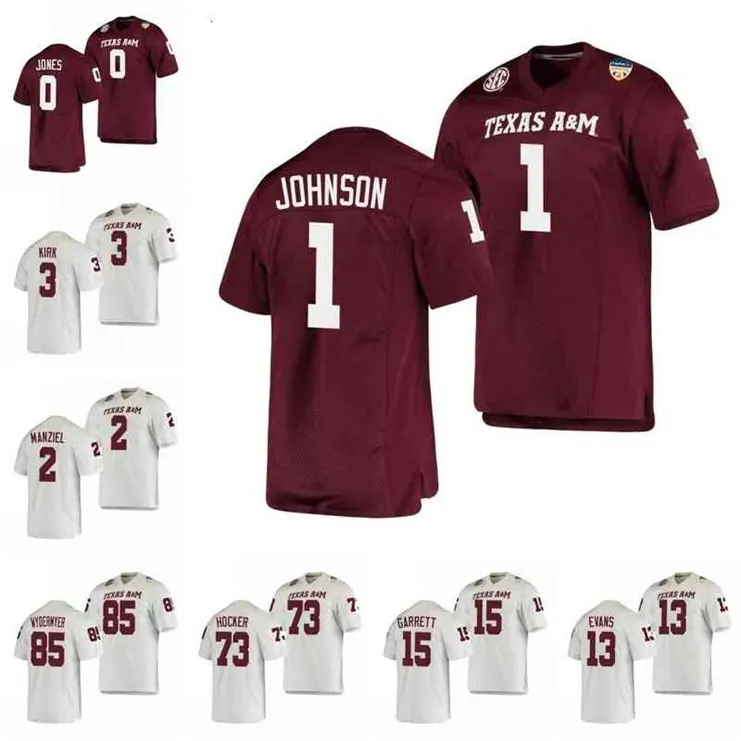 N3740 0 Myles Jones 2021 Texas Am Aggies Jersey Buddy Johnson Mond Johnny Manziel Jalen Wydermyer 13 Evans Isaiah Spiller Myles Garrett