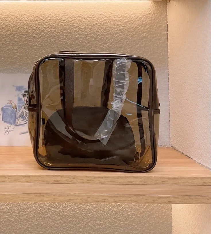 Роскошные дизайнеры сумочка Tote PVC Прозрачная женская сумка модная сумочка Candy Color Personality One-Bolder Messenger сумки 59A98