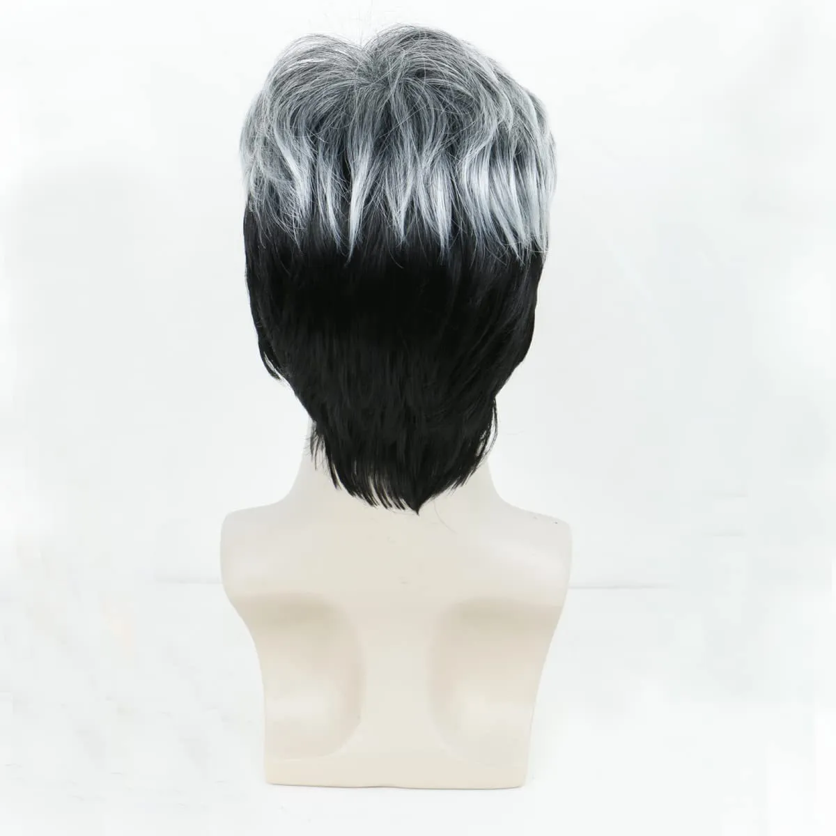 Peluca Para Disfraz De Hombre Gris Corta - Smiffy's, Material Sintético, Ideal Para Fiestas De Disfraces