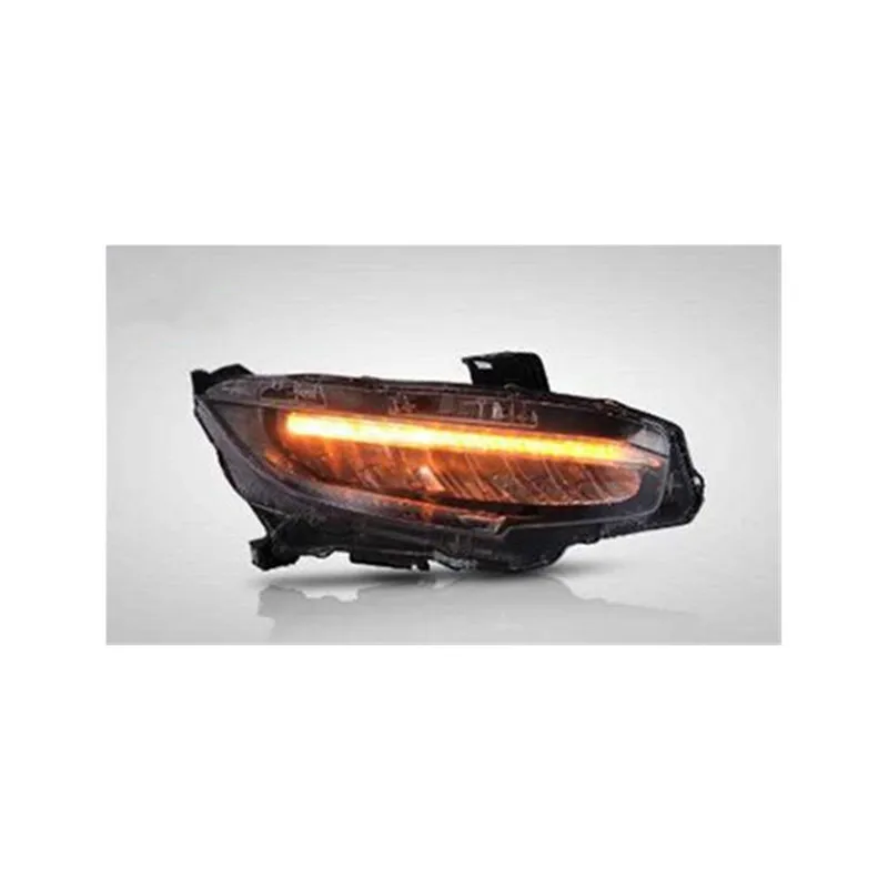 Car Headlight Led Front Lamp For Honda Civic ABS PCS DRL Parking Brake Running Head Lights Lighting Dynamic Assembly