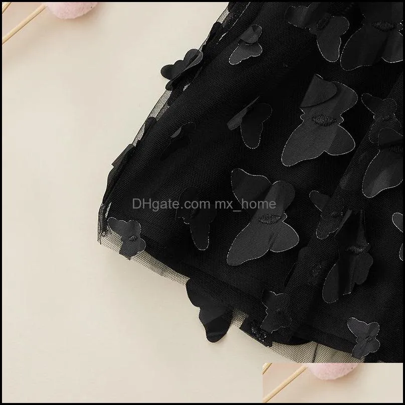 kids clothing sets girls outfits children flying sleeve shirt tops butterfly skirts 2pcs/set summer fashion boutique baby clothes