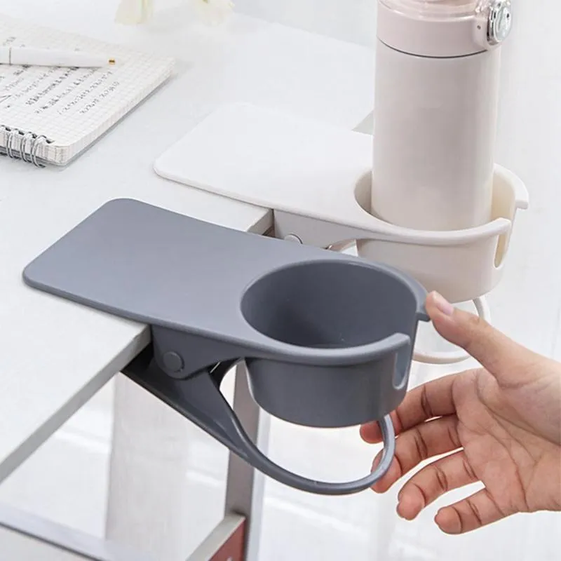 Ganci Rails Coffee Desktop Beverage Holder Computer Desk Table Side Drink Cup Water Shelf Clip di stoccaggio
