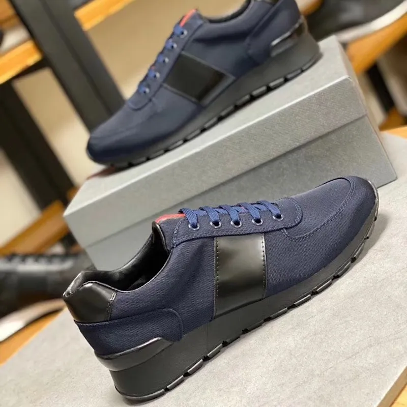 2020 America S Cup Xl Zapatillas de deporte de cuero Hombres Zapatillas de deporte planas de cuero real de alta calidad Negro Azul Zapatos casuales