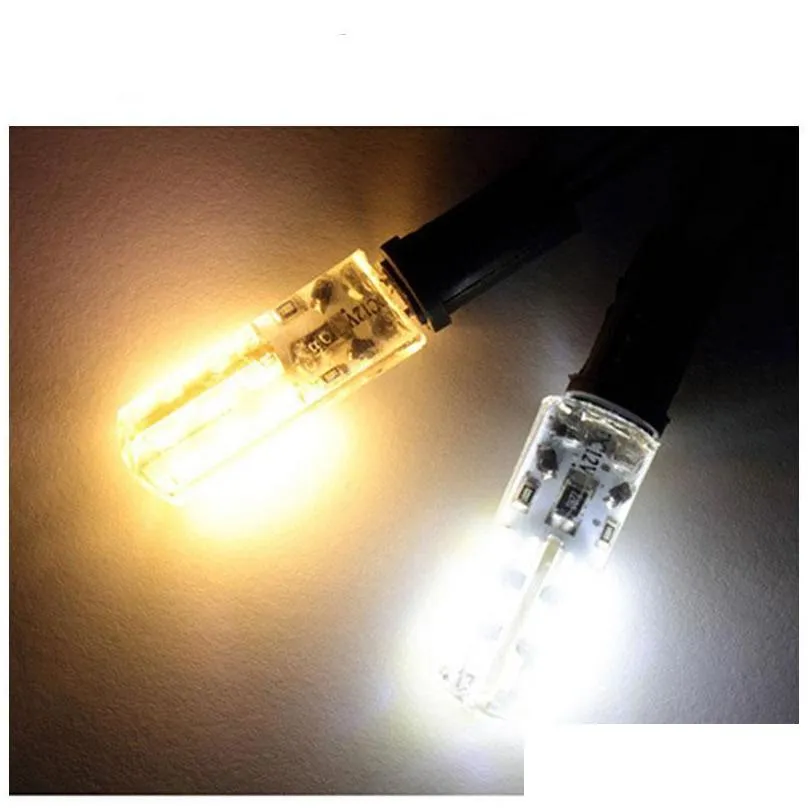 led g4 bulb mini corn bulb dc12v ac/dc12v 220v 24led/48led/64led cold/warm white 1w led can replace 10w halogen